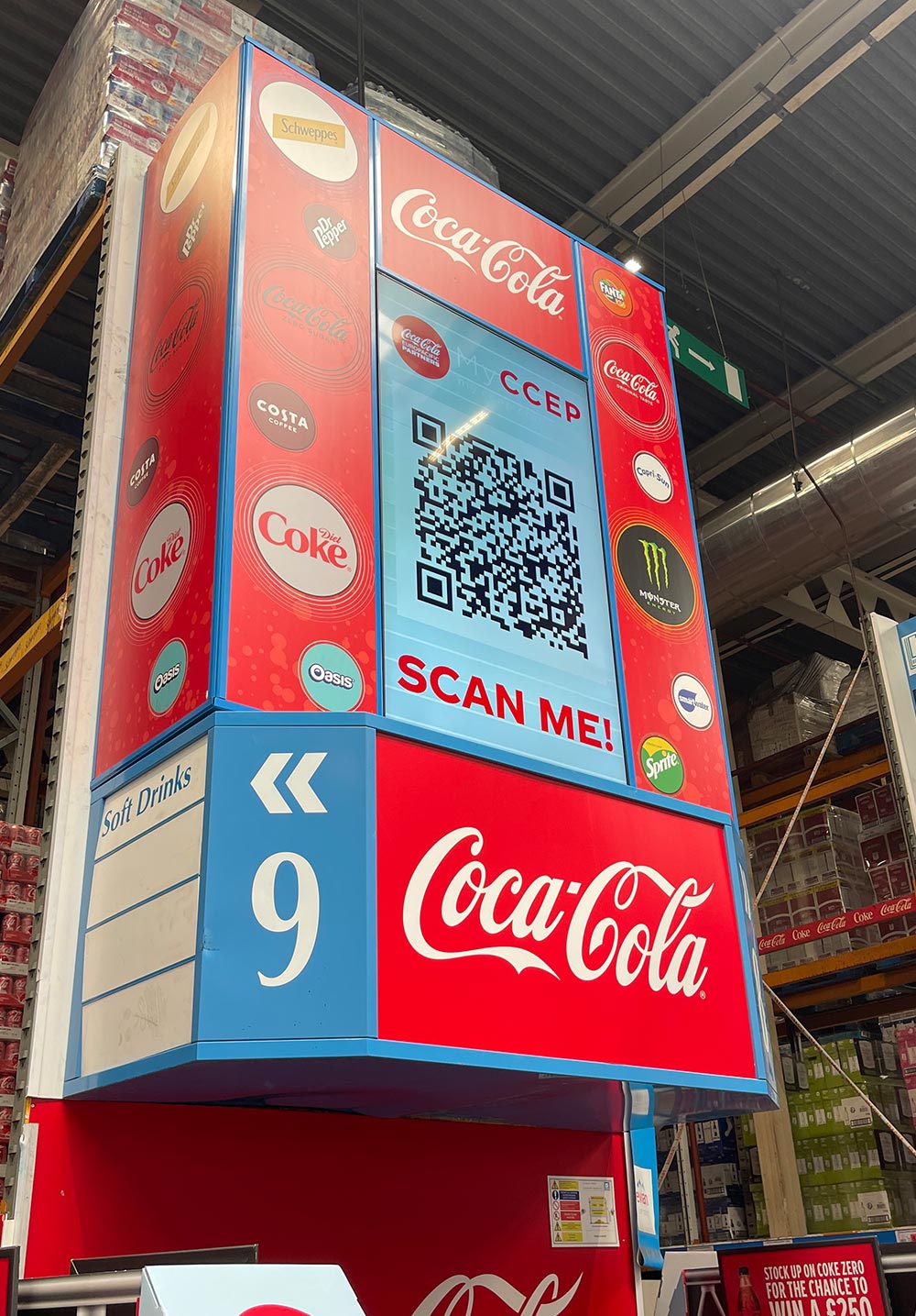 coco cola indoor display