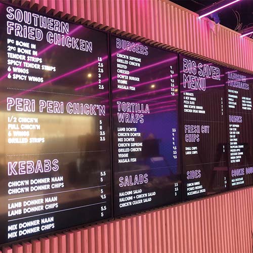 digital menu restaurant